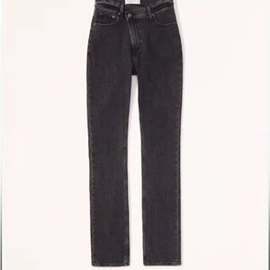 Abercrombie & Fitch Black Straight Leg Jeans